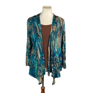 Woman’s Notations twinset (built in top underneath cardigan) size L
